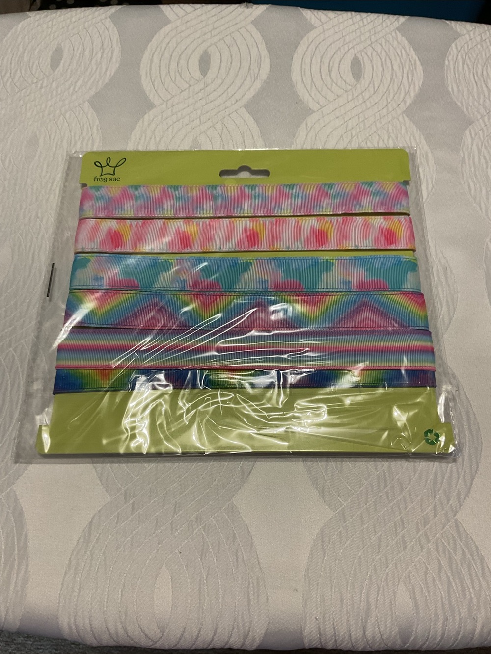 Frog Sac tie dye headbands adjustable